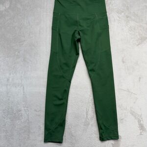 Zyia Active Pants Women's 4 Legging Green High Waisted Athletic Pockets Yoga Gym